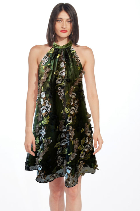 Henriette Dress - Emerald Meadow
